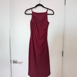 Love, Bonito dress in red wine color